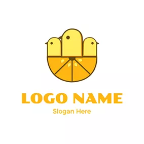 Design Logo Simple Cute Chick logo design