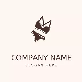 內衣 Logo Simple Design Underwear logo design