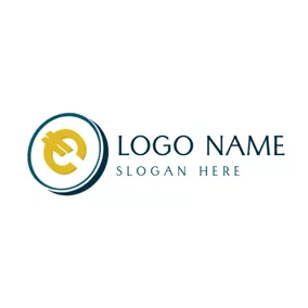 Buy Logo Simple Dimensional Euro Coin logo design