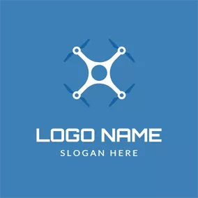 Aviation Logo Simple Drone Icon logo design