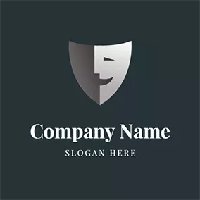 表演logo Simple Face Smile Funny logo design