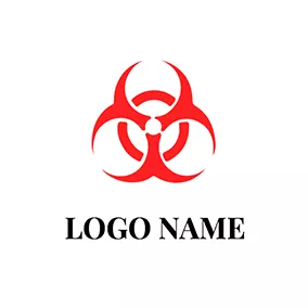 危険なロゴ Simple Gas Logo logo design