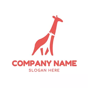 Design Logo Simple Giraffe Design Mom logo design