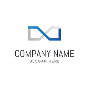 Corporate Logo Simple Gray Infinity logo design