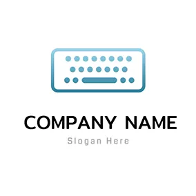Rectangle Logo Simple Keyboard Logo logo design