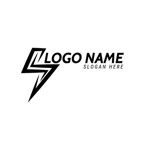 Flash Logo Simple Line Design Flash logo design
