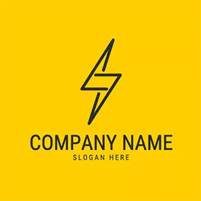 Flash Logo Simple Line Flash logo design