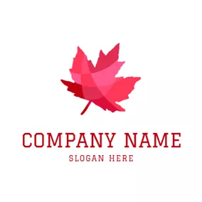 折纸logo Simple Maple Leaf Icon logo design