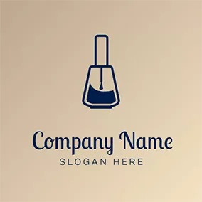 美甲店 Logo Simple Nail Polish Logo logo design