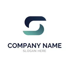 Business Logo Simple Pattern and S Shape logo design