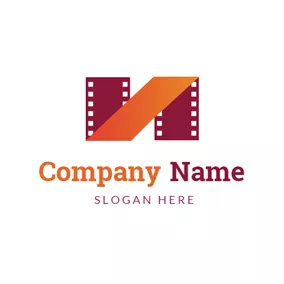 制片 Logo Simple Photographic Film logo design