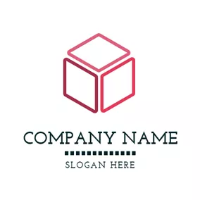 Figure Logo Simple Red Box logo design