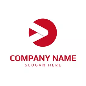 Shape Logo Simple Red Circle logo design