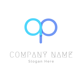 Simple Regular Circle Letter A and P logo design