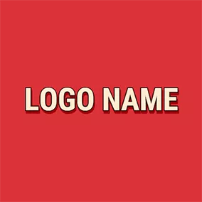印刷　ロゴ Simple Regular Yellow Font Style logo design