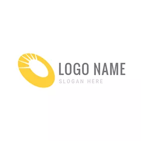 光環 Logo Simple Shiny and Halo logo design
