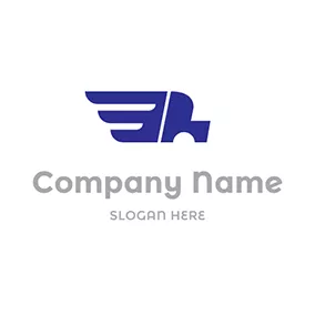 Driving Logo Simple Speed Symbol and Truck logo design