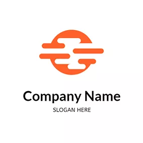 Nature Logo Simple Sun Cloud Fog logo design