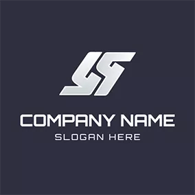 银logo Simple Symbol Shape Letter S S logo design