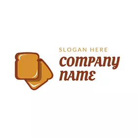 烤麵包 Logo Simple Toast Icon logo design
