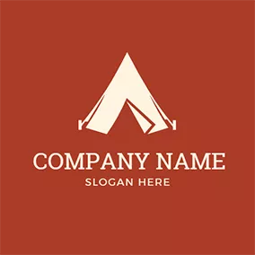 Tent Logo Simple Triangle and Tent logo design