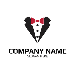 Simple Western Style Suit logo design