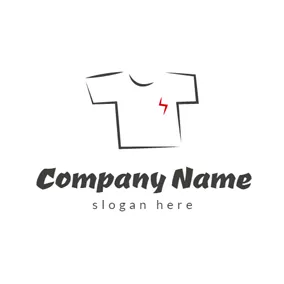 Logótipo Casual Simple White T Shirt logo design