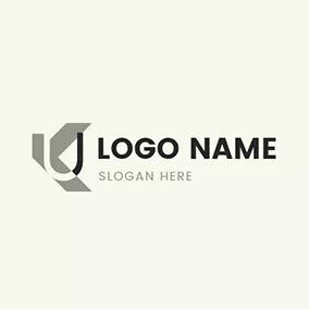 Logótipo U Simplify Overlay Letter U K logo design