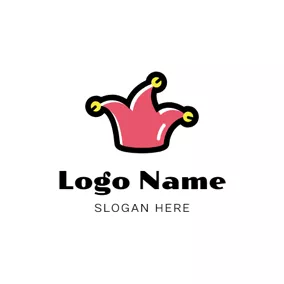 Logotipo Cómico Small Bell and Joker Hat logo design