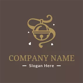 Holiday & Special Occasion Logo Small Brown Bell logo design