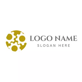 Mechanic Logo Small White Cogwheel logo design