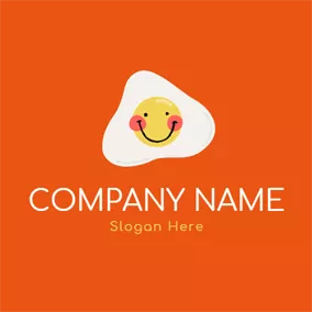 卵ロゴ Smile Face and Egg logo design