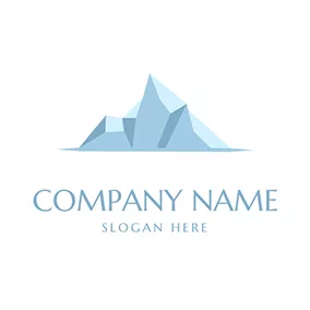 山のロゴ Snow Mountain logo design