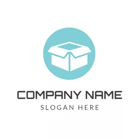 Lässiges Logo Solid Cardboard Box logo design