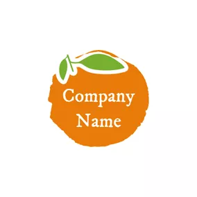 Logotipo De Bebida Special Cartoon Pattern Orange logo design