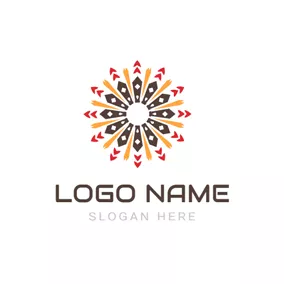 蚂蚁logo Special Flower Tribal Significant logo design