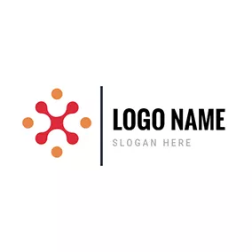 Dotted Logo Special Red and Yellow Dots logo design