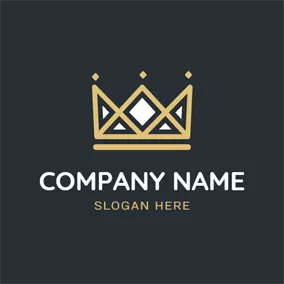 Throne Logo Special Shape Crown logo design