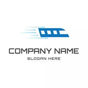 Logótipo De Comboio Speed and Train Head logo design