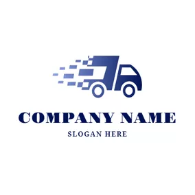 貨運 Logo Speed Truck Icon logo design