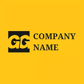 Gg Logo Square Capital Letter G G logo design