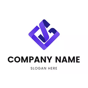 Sg Logo Square Paper Folding Letter S G logo design