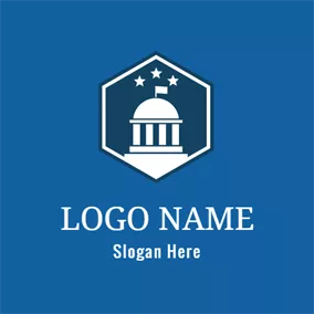 Architectural Logo Star and White Palace logo design
