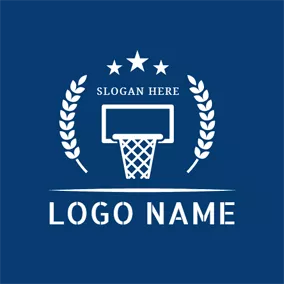 Dark Blue Logo Star Basketball Club logo design