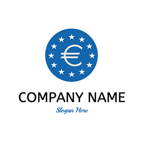 旗ロゴ Star Flag Eur Europe logo design