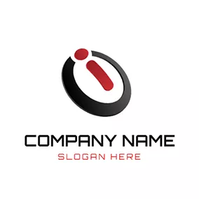 Business Logo Stereoscopic Switch and Letter I logo design
