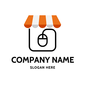 Hop Logo Store Mouse Simple Online Shopping logo design