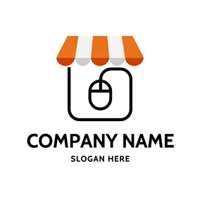 Mouse Logo Store Mouse Simple Online Shopping logo design