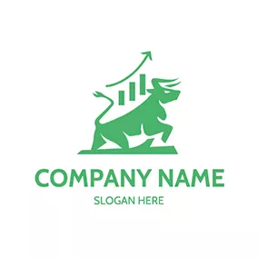 Design Logo Strong Bull Trend Line Forex logo design