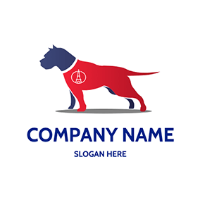 Logotipo De Perro Strong Dog France logo design